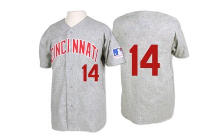 Men's Pete Rose Cincinnati Reds Authentic Grey 1969 Throwback Jersey