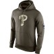 Men's Philadelphia Phillies Olive Salute To Service KO Performance Hoodie