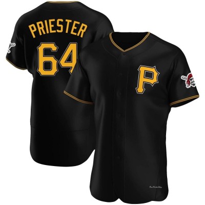 Men's Quinn Priester Pittsburgh Pirates Authentic Black Alternate Jersey