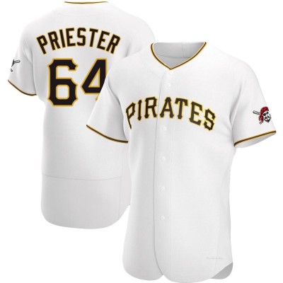 Men's Quinn Priester Pittsburgh Pirates Authentic White Home Jersey