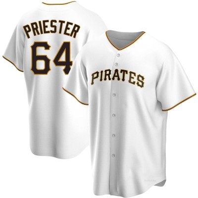 Men's Quinn Priester Pittsburgh Pirates Replica White Home Jersey