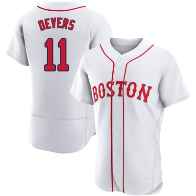 Men's Rafael Devers Boston Red Sox Authentic White 2021 Patriots' Day Jersey