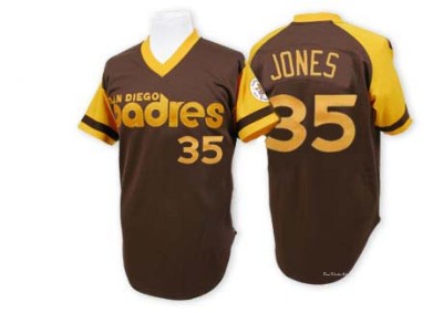 Men's Randy Jones San Diego Padres Authentic Brown Throwback Jersey