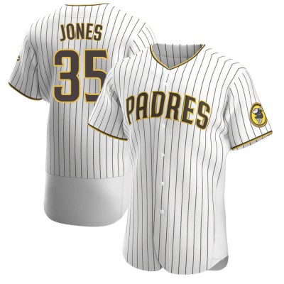 Men's Randy Jones San Diego Padres Authentic White/Brown Home Jersey