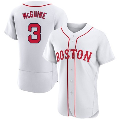 Men's Reese McGuire Boston Red Sox Authentic White 2021 Patriots' Day Jersey