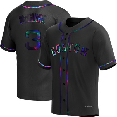 Men's Reese McGuire Boston Red Sox Replica Black Holographic Alternate Jersey