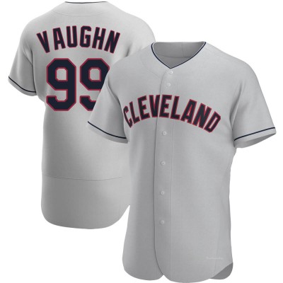 Men's Ricky Vaughn Cleveland Guardians Authentic Gray Road Jersey