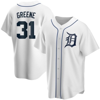 Men's Riley Greene Detroit Tigers Replica White Home Jersey