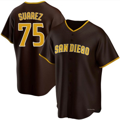 Men's Robert Suarez San Diego Padres Replica Brown Road Jersey