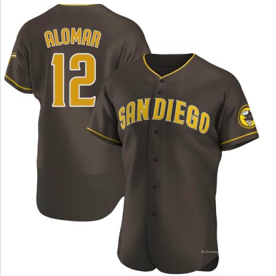 Men's Roberto Alomar San Diego Padres Authentic Brown Road Jersey