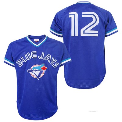 Men's Roberto Alomar Toronto Blue Jays Authentic Blue 1993 Throwback Jersey