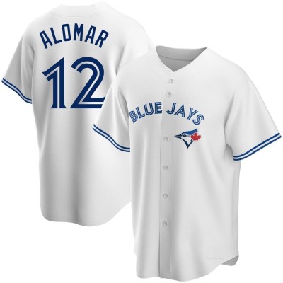 Men's Roberto Alomar Toronto Blue Jays Replica White Home Jersey