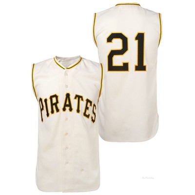 Men's Roberto Clemente Pittsburgh Pirates Authentic Cream 1960 Throwback Jersey