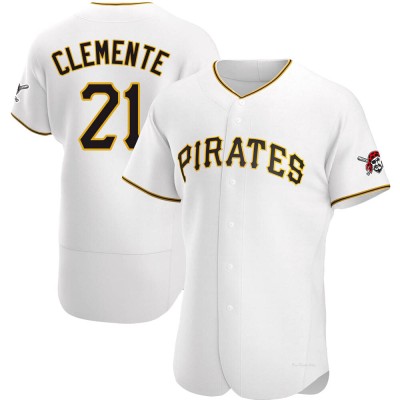 Men's Roberto Clemente Pittsburgh Pirates Authentic White Home Jersey