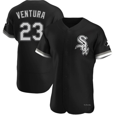 Men's Robin Ventura Chicago White Sox Authentic Black Alternate Jersey