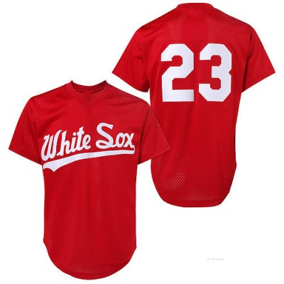 Men's Robin Ventura Chicago White Sox Authentic Red 1990 Throwback Jersey