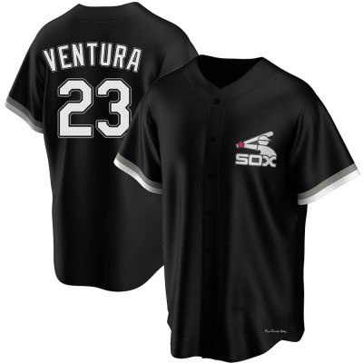 Men's Robin Ventura Chicago White Sox Replica Black Spring Training Jersey