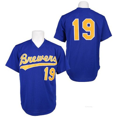 Men's Robin Yount Milwaukee Brewers Authentic Blue 1991 Throwback Jersey