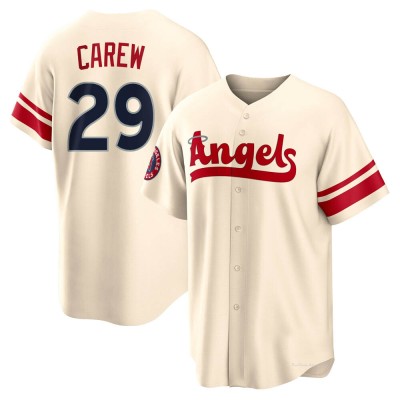 Men's Rod Carew Los Angeles Angels Replica Cream 2022 City Connect Jersey