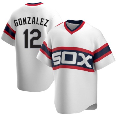 Men's Romy Gonzalez Chicago White Sox Replica White Cooperstown Collection Jersey