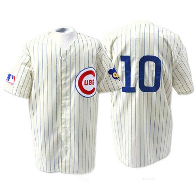 Men's Ron Santo Chicago Cubs Authentic Cream 1969 Throwback Jersey