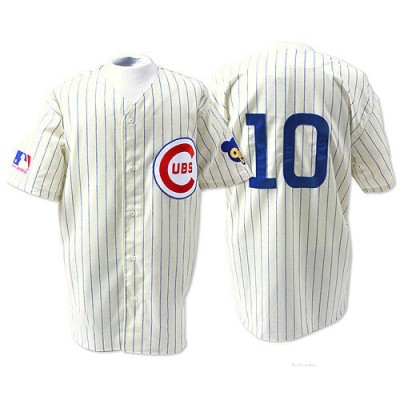 Men's Ron Santo Chicago Cubs Replica Cream 1969 Throwback Jersey