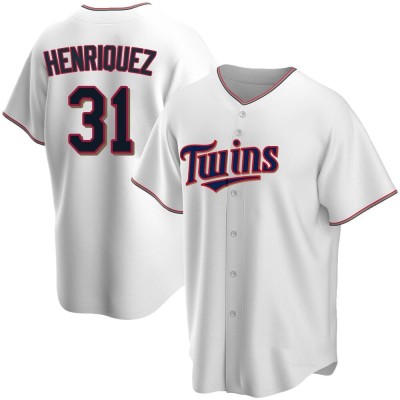 Men's Ronny Henriquez Minnesota Twins Replica White Home Jersey