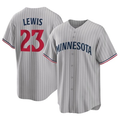 Men's Royce Lewis Minnesota Twins Replica Gray Road Jersey