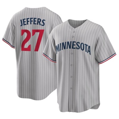 Men's Ryan Jeffers Minnesota Twins Replica Gray Road Jersey