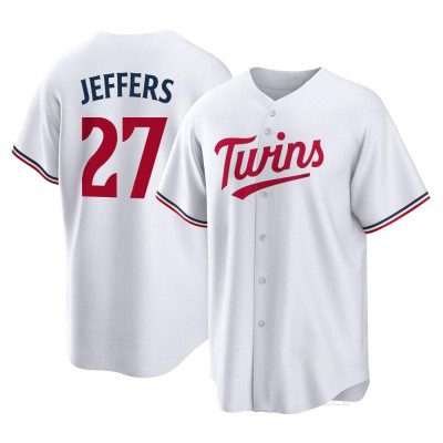 Men's Ryan Jeffers Minnesota Twins Replica White Home Jersey