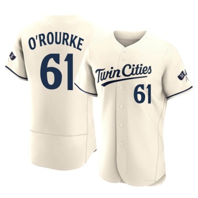 Men's Ryan O'rourke Minnesota Twins Authentic Cream Ryan O'Rourke Alternate 2023 Jersey