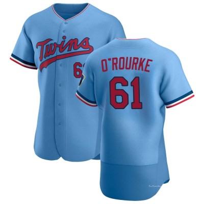 Men's Ryan O'rourke Minnesota Twins Authentic Light Blue Ryan O'Rourke Alternate Jersey