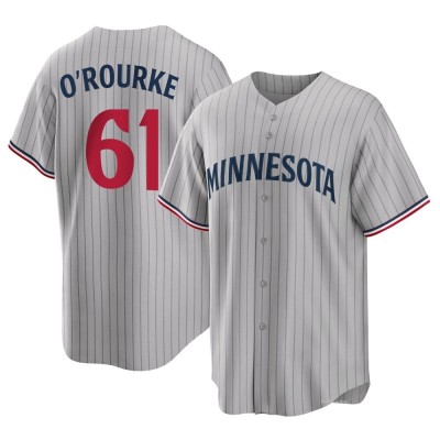 Men's Ryan O'rourke Minnesota Twins Replica Gray Ryan O'Rourke Road Jersey