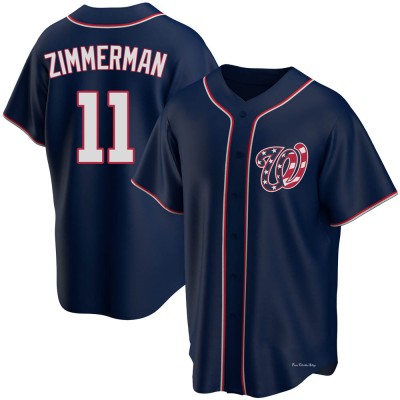 Men's Ryan Zimmerman Washington Nationals Replica Navy Alternate Team Jersey