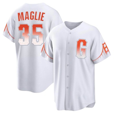 Men's Sal Maglie San Francisco Giants Replica White 2021 City Connect Jersey