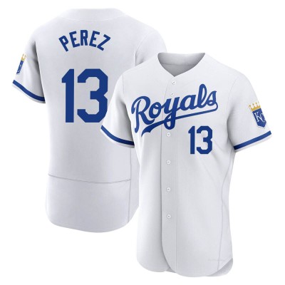 Men's Salvador Perez Kansas City Royals Authentic White 2022 Home Jersey