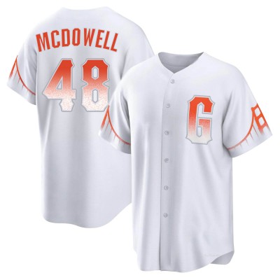 Men's Sam Mcdowell San Francisco Giants Replica White 2021 City Connect Jersey