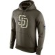 Men's San Diego Padres Olive Salute To Service KO Performance Hoodie