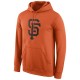 Men's San Francisco Giants Orange Logo Performance Pullover Hoodie -