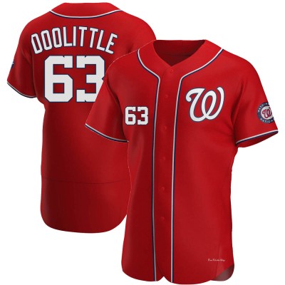 Men's Sean Doolittle Washington Nationals Authentic Red Alternate Jersey