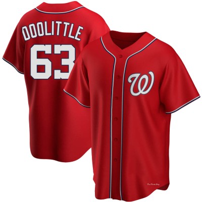 Men's Sean Doolittle Washington Nationals Replica Red Alternate Jersey