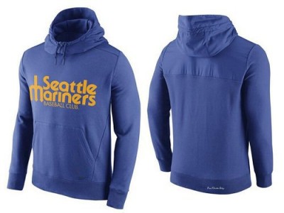 Men's Seattle Mariners Blue Hybrid Hoodie