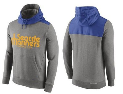 Men's Seattle Mariners Gray Hybrid Hoodie