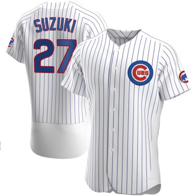 Men's Seiya Suzuki Chicago Cubs Authentic White Home Jersey