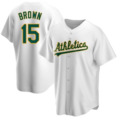 Men's Seth Brown Oakland Athletics Replica White Home Jersey