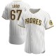 Men's Seth Lugo San Diego Padres Authentic White/Brown Home Jersey