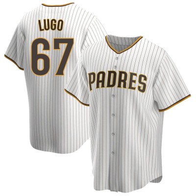 Men's Seth Lugo San Diego Padres Replica White/Brown Home Jersey