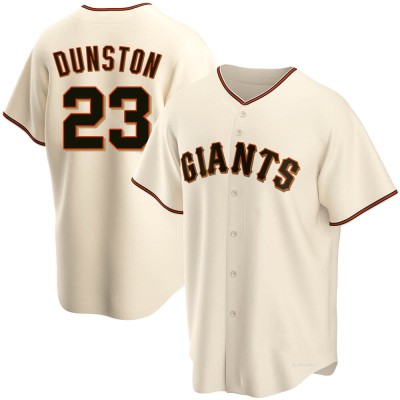 Men's Shawon Dunston San Francisco Giants Replica Cream Home Jersey