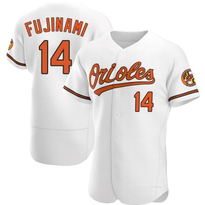 Men's Shintaro Fujinami Baltimore Orioles Authentic White Home Jersey