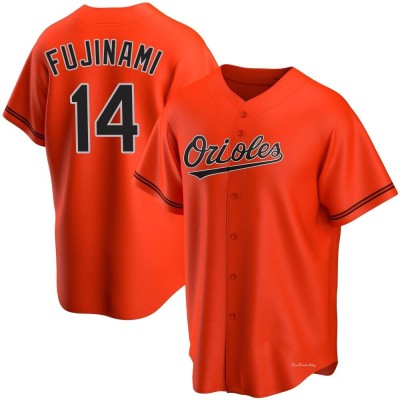 Men's Shintaro Fujinami Baltimore Orioles Replica Orange Alternate Jersey